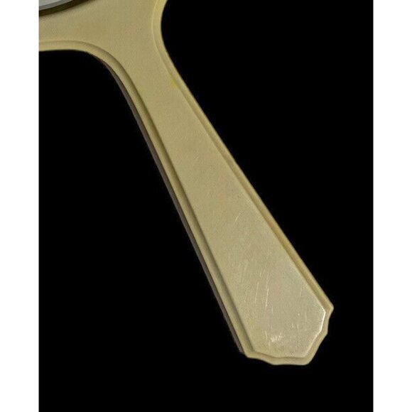 Vintage Pyralin Celluloid Hand Held Mirror Oval Vanity Mirror with Beveled Glass - Picture 3 of 6